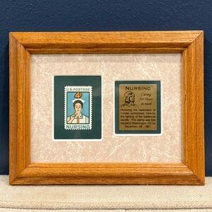 Framed US Postage Stamp Nursing Nurses Week